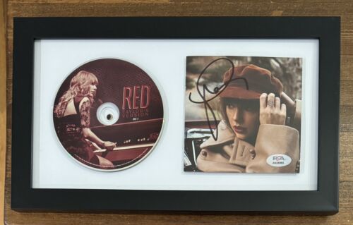 TAYLOR SWIFT RED TV CD & SIGNED AUTOGRAPHED COVER & FRAME PSA DNA CERTIFIED COA COLLECTIBLE MEMORABILIA