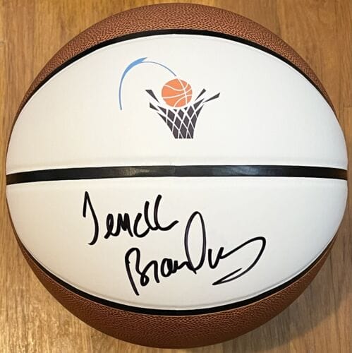 TERRELL BRANDON SIGNED AUTOGRAPHED CLEVELAND CAVALIERS LOGO BASKETBALL JSA COA COLLECTIBLE MEMORABILIA