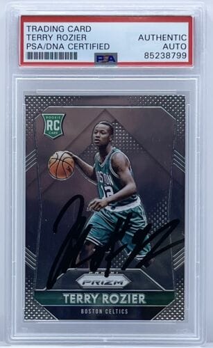 TERRY ROZIER 2015-16 PANINI PRIZM ROOKIE CARD CELTICS HEAT PSA/DNA SLABBED COLLECTIBLE MEMORABILIA