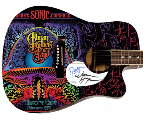 THE ALLMAN BROTHERS BAND AUTOGRAPHED 1/1 CUSTOM GRAPHICS PHOTO GUITAR COLLECTIBLE MEMORABILIA