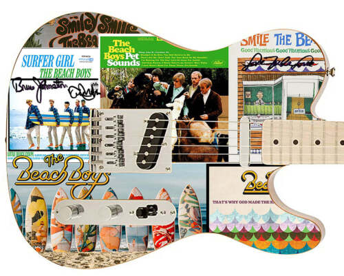 THE BEACH BOYS AUTOGRAPHED ALBUMS PHOTO GRAPHICS FENDER GUITAR EXACT PROOF ACOA COLLECTIBLE MEMORABILIA