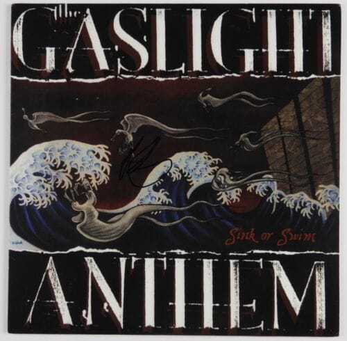 THE GASLIGHT ANTHEM BRIAN FALLON JSA SIGNED AUTOGRAPH ALBUM RECORD VINYL COLLECTIBLE MEMORABILIA