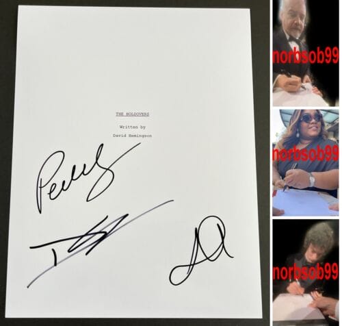 THE HOLDOVERS CAST PAUL GIAMATTI +2 SIGNED AUTOGRAPH MOVIE SCRIPT W/EXACT PROOF COLLECTIBLE MEMORABILIA