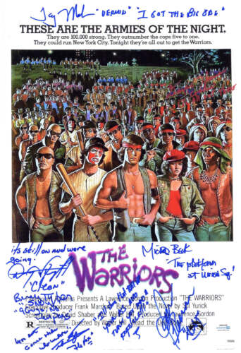 THE WARRIORS CAST AUTOGRAPHED W MOVIE QUOTES 12×18 POSTER PHOTO EXACT PROOF ACOA COLLECTIBLE MEMORABILIA