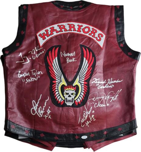 THE WARRIORS MOVIE CAST AUTOGRAPHED LEATHER VEST EXACT PROOF ACOA COLLECTIBLE MEMORABILIA