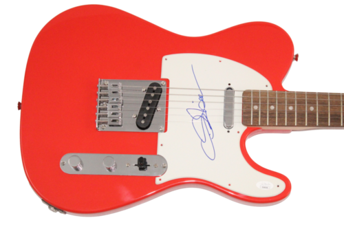 TOBY KEITH SIGNED AUTOGRAPH RED FENDER TELECASTER GUITAR COUNTRY MUSIC ICON JSA COLLECTIBLE MEMORABILIA