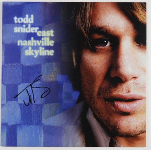 TODD SNIDER JSA SIGNED AUTOGRAPH ALBUM RECORD VINYL EAST NASHVILLE SKYLINE COLLECTIBLE MEMORABILIA