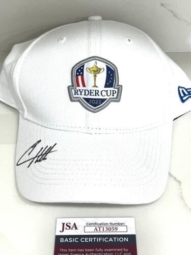 Tyrrell Hatton Hand Signed Ryder Cup PGA Golf Hat JSA Cert