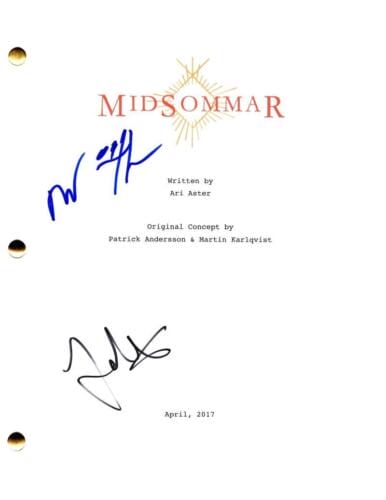 WILLIAM JACKSON HARPER & JACK REYNOR SIGNED AUTOGRAPH MIDSOMMAR MOVIE SCRIPT COLLECTIBLE MEMORABILIA