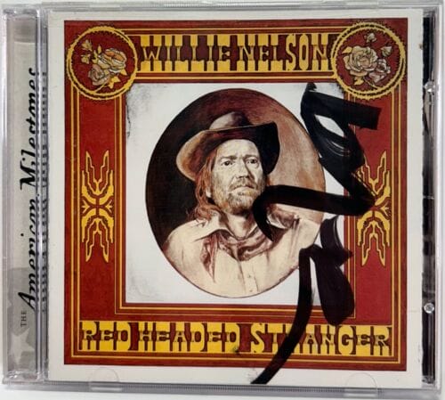 WILLIE NELSON SIGNED AUTOGRAPH CD “RED HEADED STRANGER” JSA COA COLLECTIBLE MEMORABILIA
