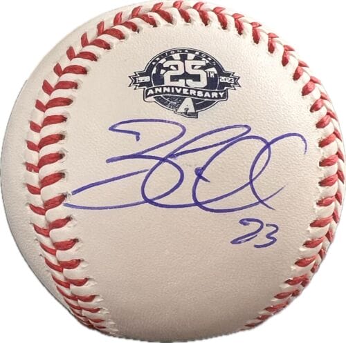 ZAC GALLEN SIGNED 25TH ANNIVERSARY BASEBALL JSA ARIZONA DIAMONDBACKS AUTOGRAPHED COLLECTIBLE MEMORABILIA