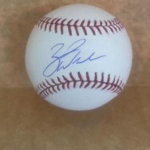ZACK WHEELER PHILLIES SIGNED AUTO M.L. BASEBALL BECKETT AUTH