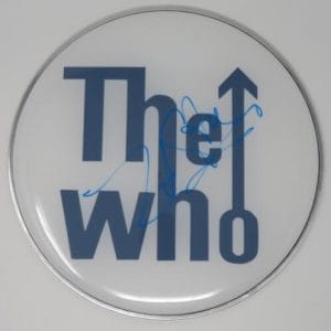 Zak Starkey THE WHO Signed Autograph Auto 12" Drumhead Drum Head JSA