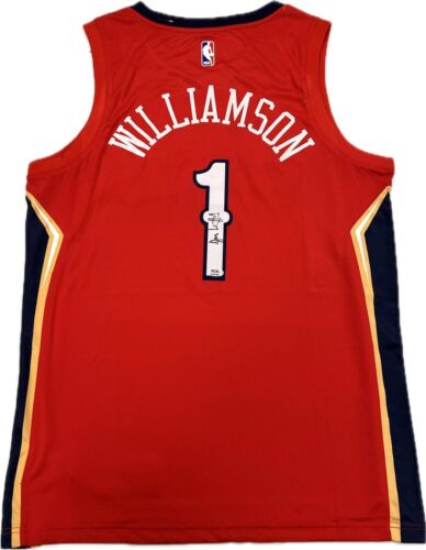 ZION WILLIAMSON SIGNED JERSEY PSA/DNA DUKE AUTOGRAPHED PELICANS COLLECTIBLE MEMORABILIA