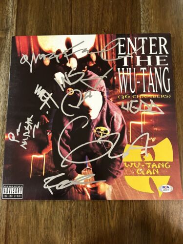 ‘Wu Tang Clan’ Signed ‘36 Chambers’ Vinyl Album Record Wu-Tang 8 ...