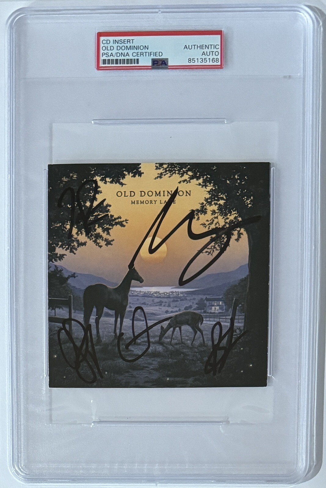SIGNED Memory Lane Old Dominion AUTOGRAPHED CD Cover FULL BAND PSA DNA Certified