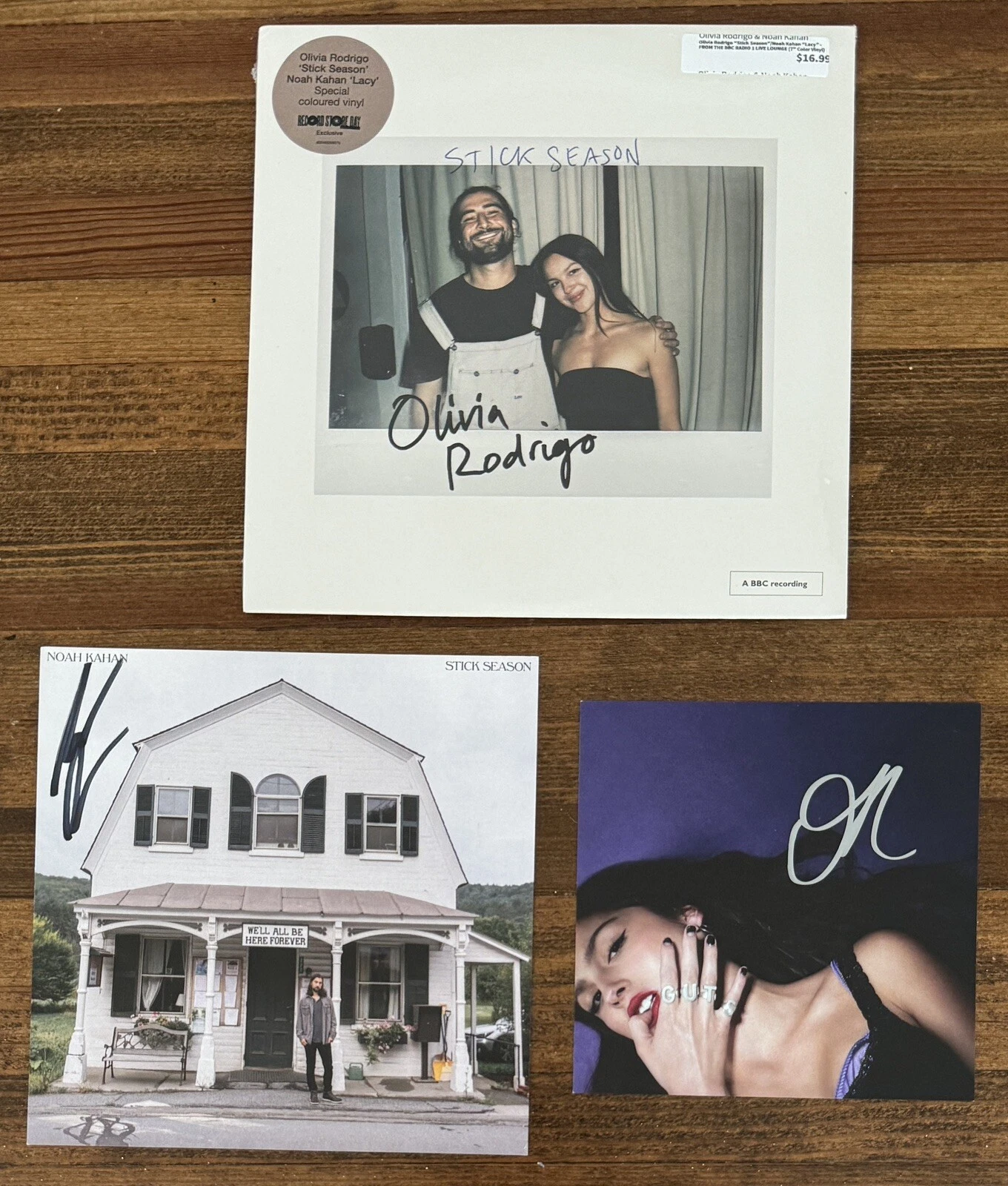 Noah Kahan Olivia Rodrigo Stick Season Lacy RSD Vinyl & SIGNED BAS Beckett COA