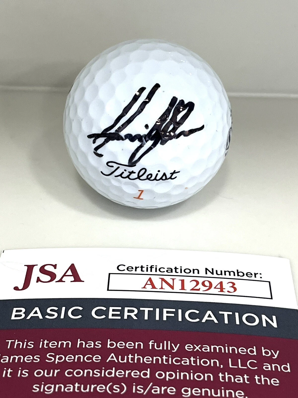 Henrik Stenson Hand Signed 143 The Open Major Golf Ball JSA CERT