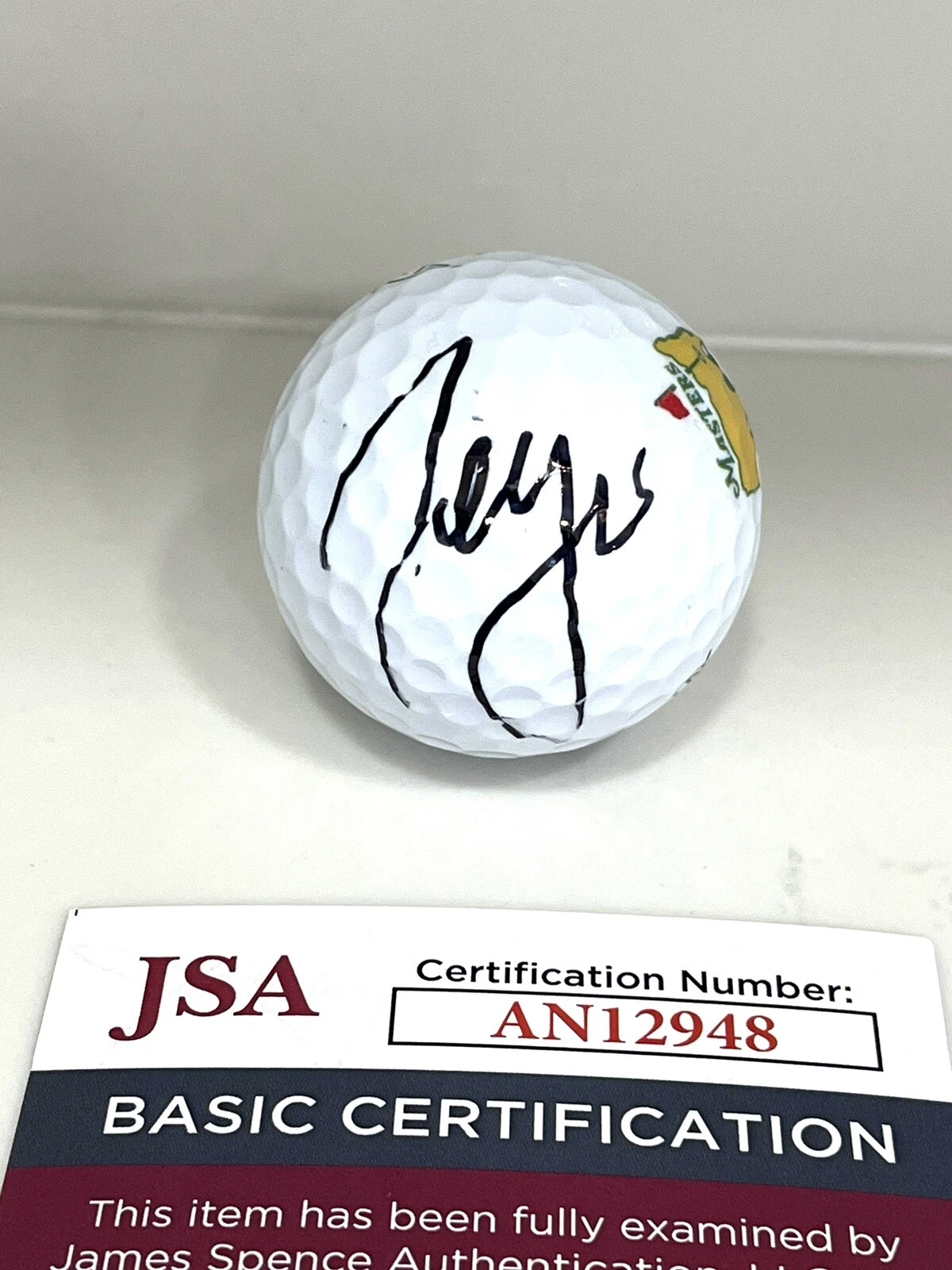 Sergio Garcia Hand Signed Augusta National Masters Golf Ball JSA CERT COA