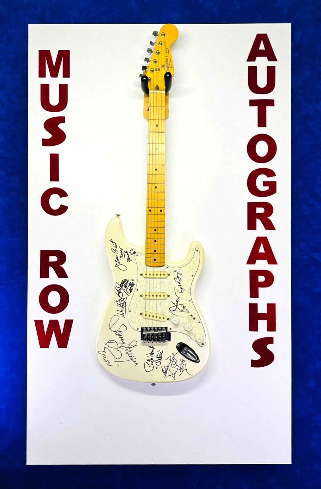 BACH SCHNEIDER WOPAT JONES +3 Signed Electric Guitar JSA DUKES OF HAZZARD