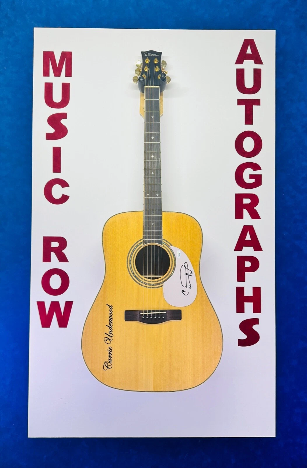 CARRIE UNDERWOOD Signed Acoustic Guitar Autograph JSA COA w/graphics