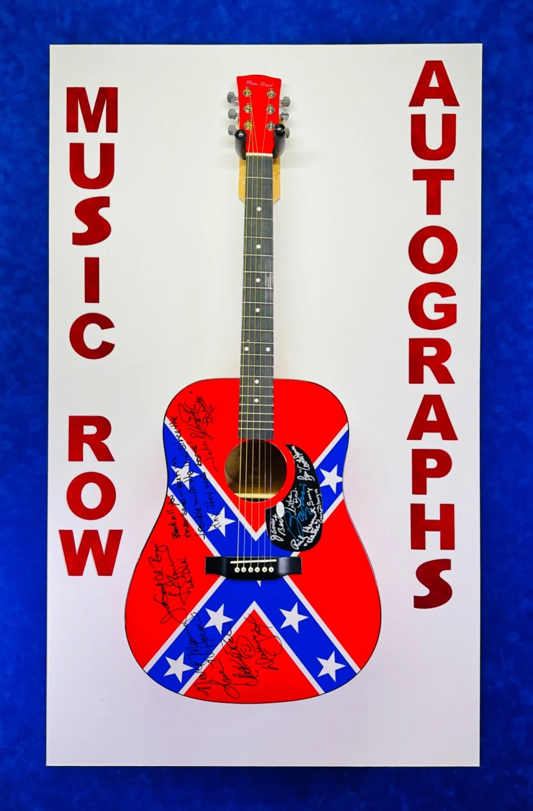 BARRIS BACH BEST WOPAT SCHNEIDER Signed Acoustic Guitar JSA DUKES OF HAZZARD