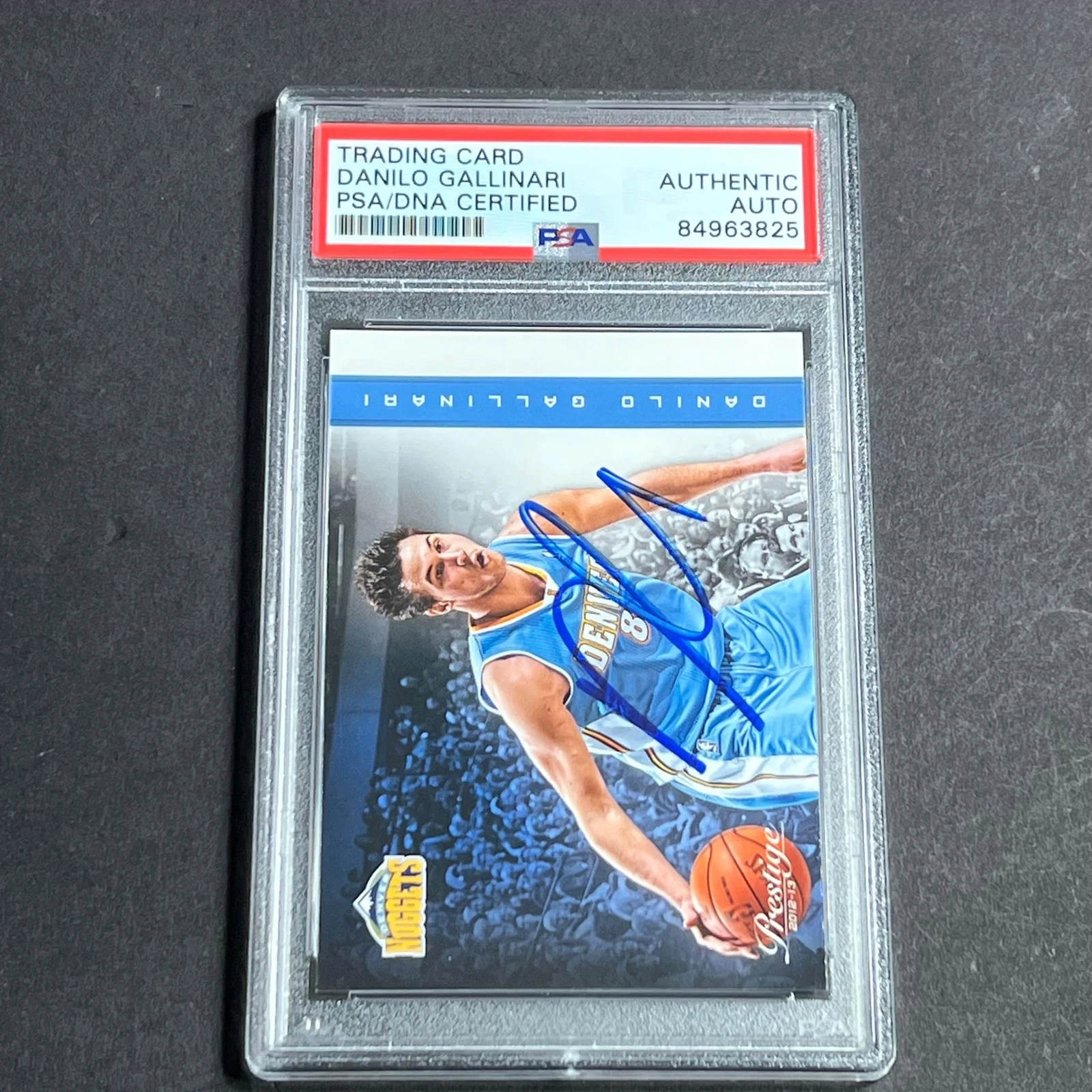 2012-13 Panini Prestige #48 Danilo Gallinari Signed AUTO PSA Slabbed Nuggets