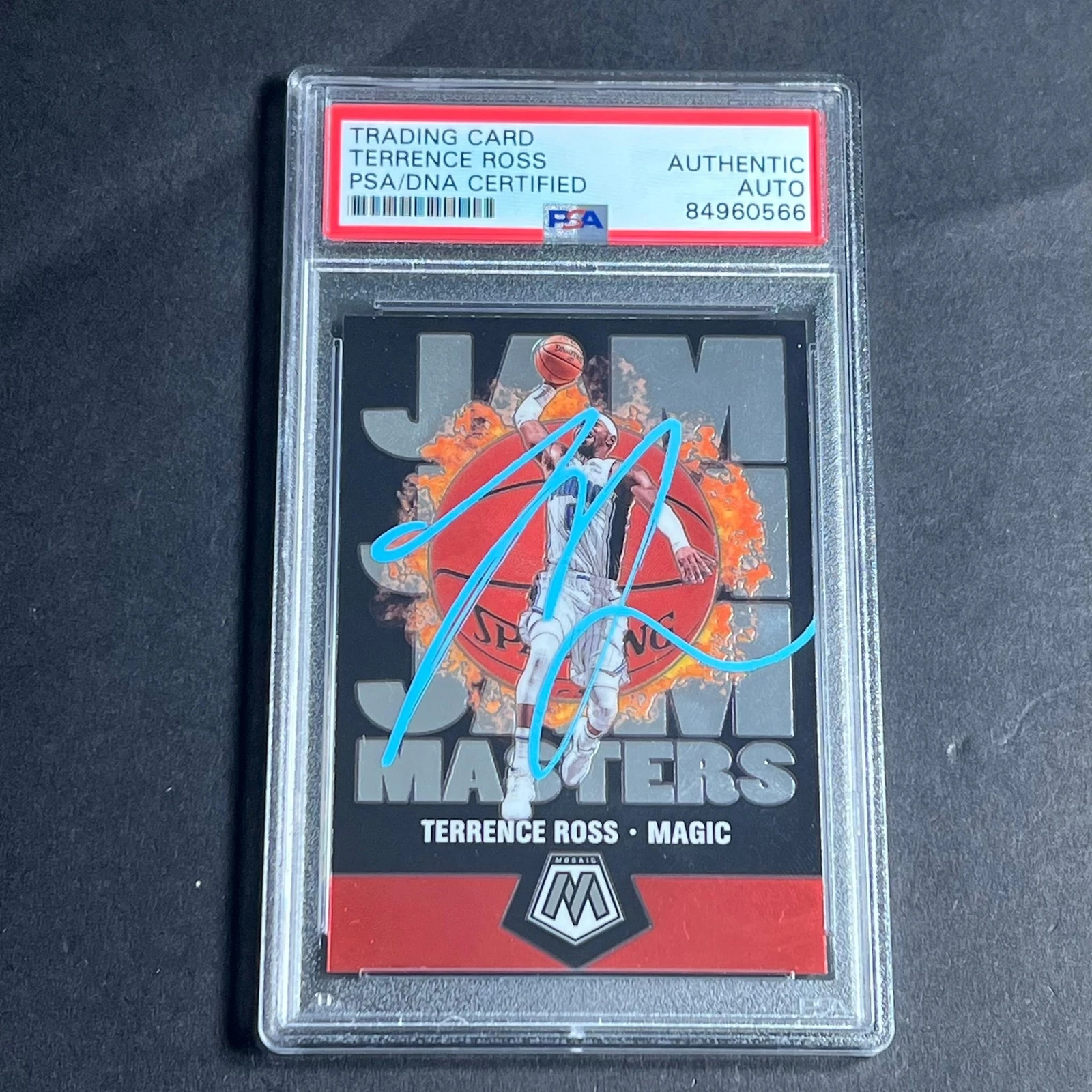 2019-20 Panini Mosaic #13 Terrence Ross Signed Card AUTO PSA Slabbed Magic