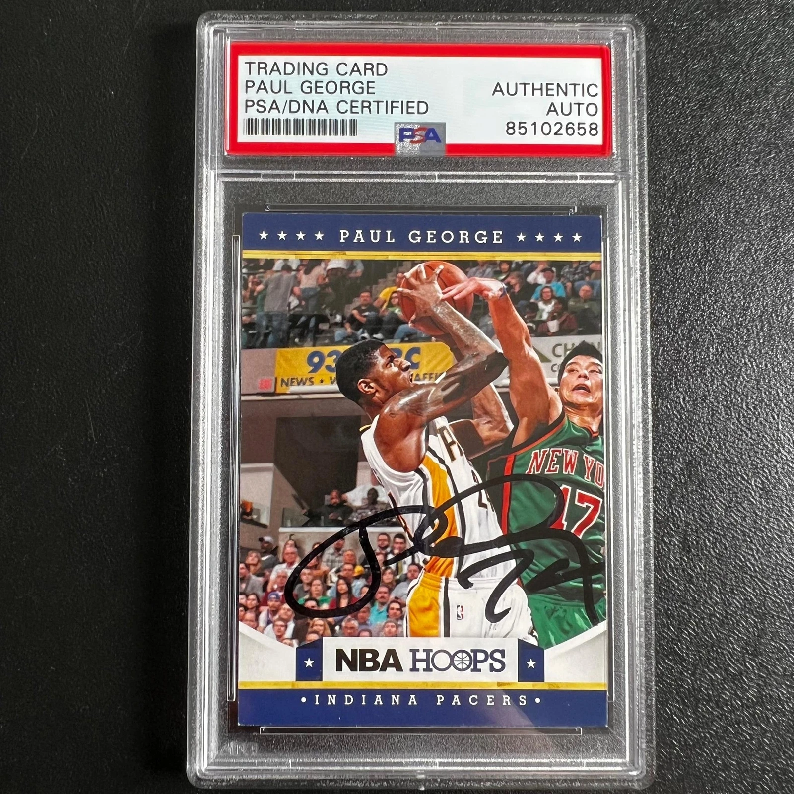 2012-13 NBA Hoops #95 PAUL GEORGE Signed Card AUTO PSA Slabbed Pacers