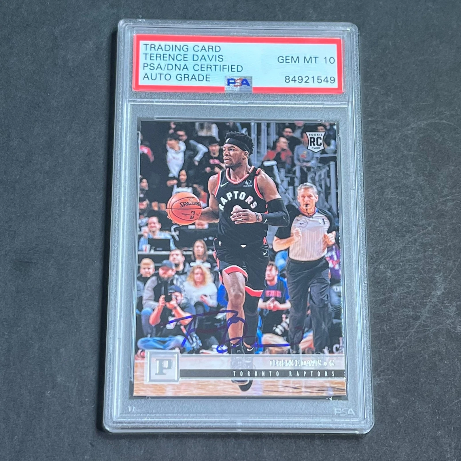 2019-20 Panini Chronicles #104 Terence Davis Signed Card AUTO 10 PSA Slabbed RC