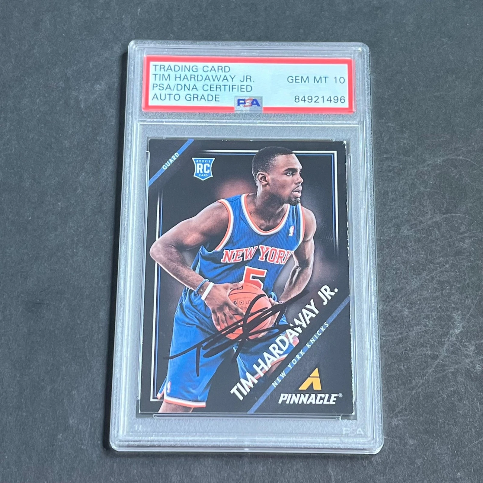 2013-14 Panini Pinnacle #43 Tim Hardaway Jr. Signed Card AUTO 10 PSA Slabbed Kni