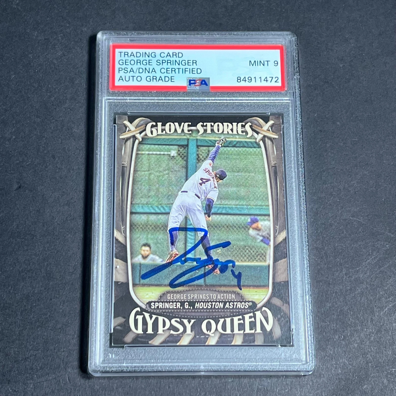 2016 Topps Gypsy Queen #GS-8 George Springer Signed Card PSA Slabbed Auto 9 Astr