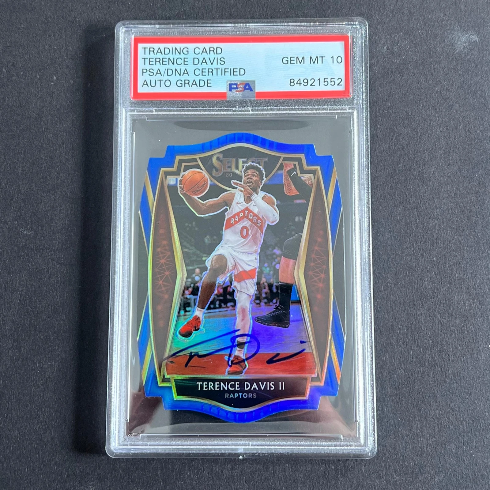 2021 Panini #125 Terrance Davis Signed Card AUTO Grade 10 PSA Slabbed Raptors