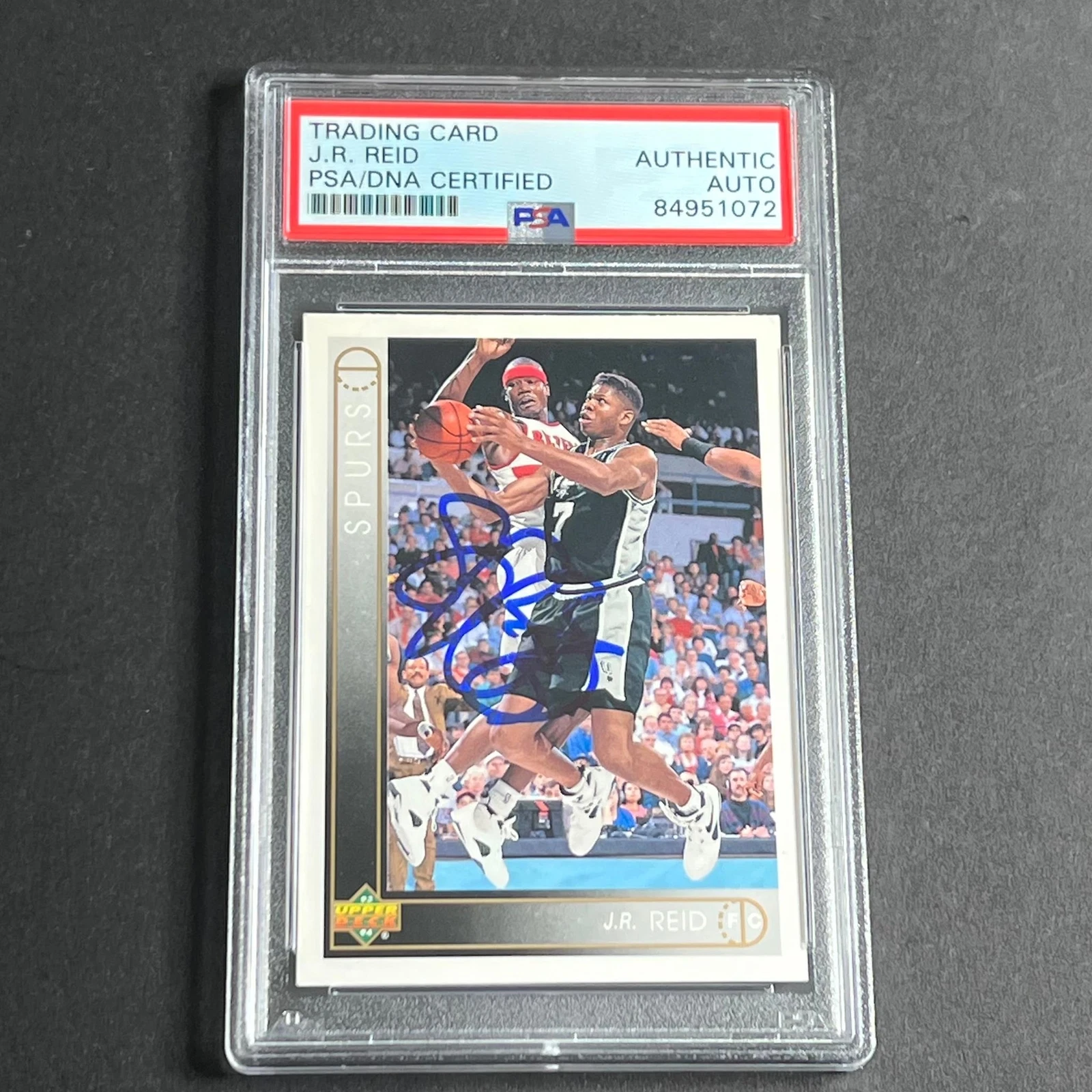 1993-94 Upper Deck #59 JR Reid Signed Card AUTO PSA Slabbed Spurs