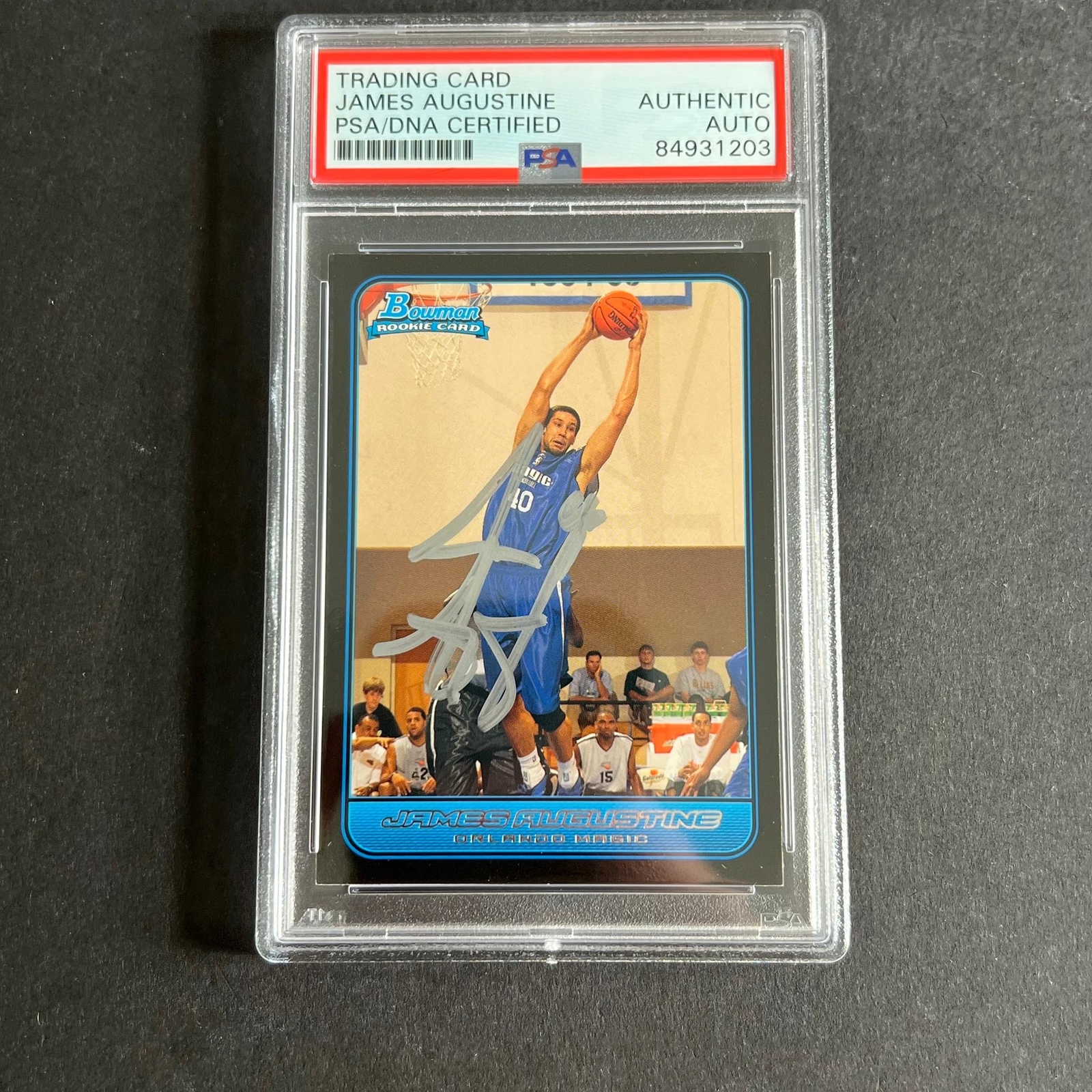 2006-07 Bowman #132 James Augustine Signed Card AUTO PSA Slabbed RC Magic