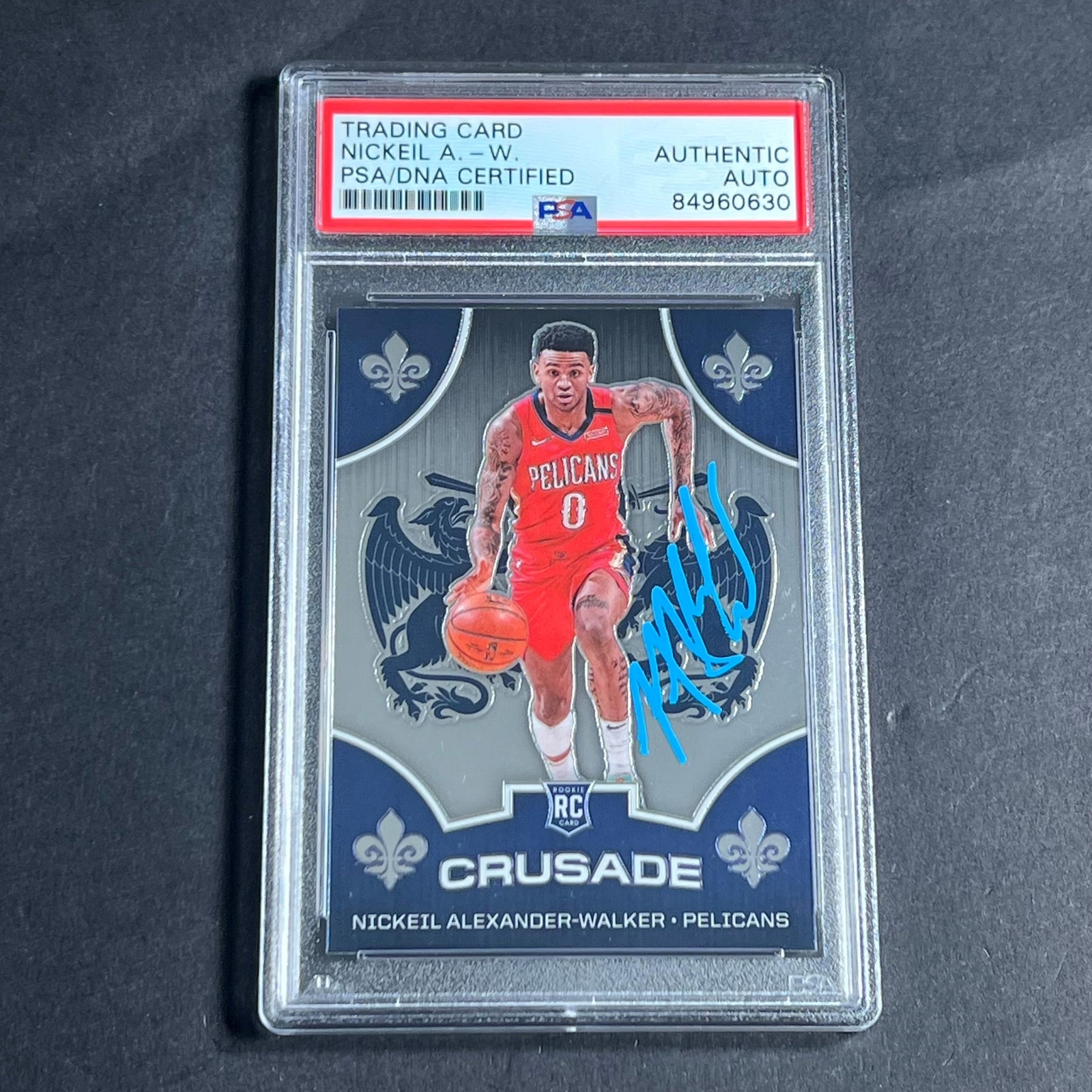 2019-20 Panini Chronicles Crusade #527 Nickeil Alexander-Walker Signed Card AUTO