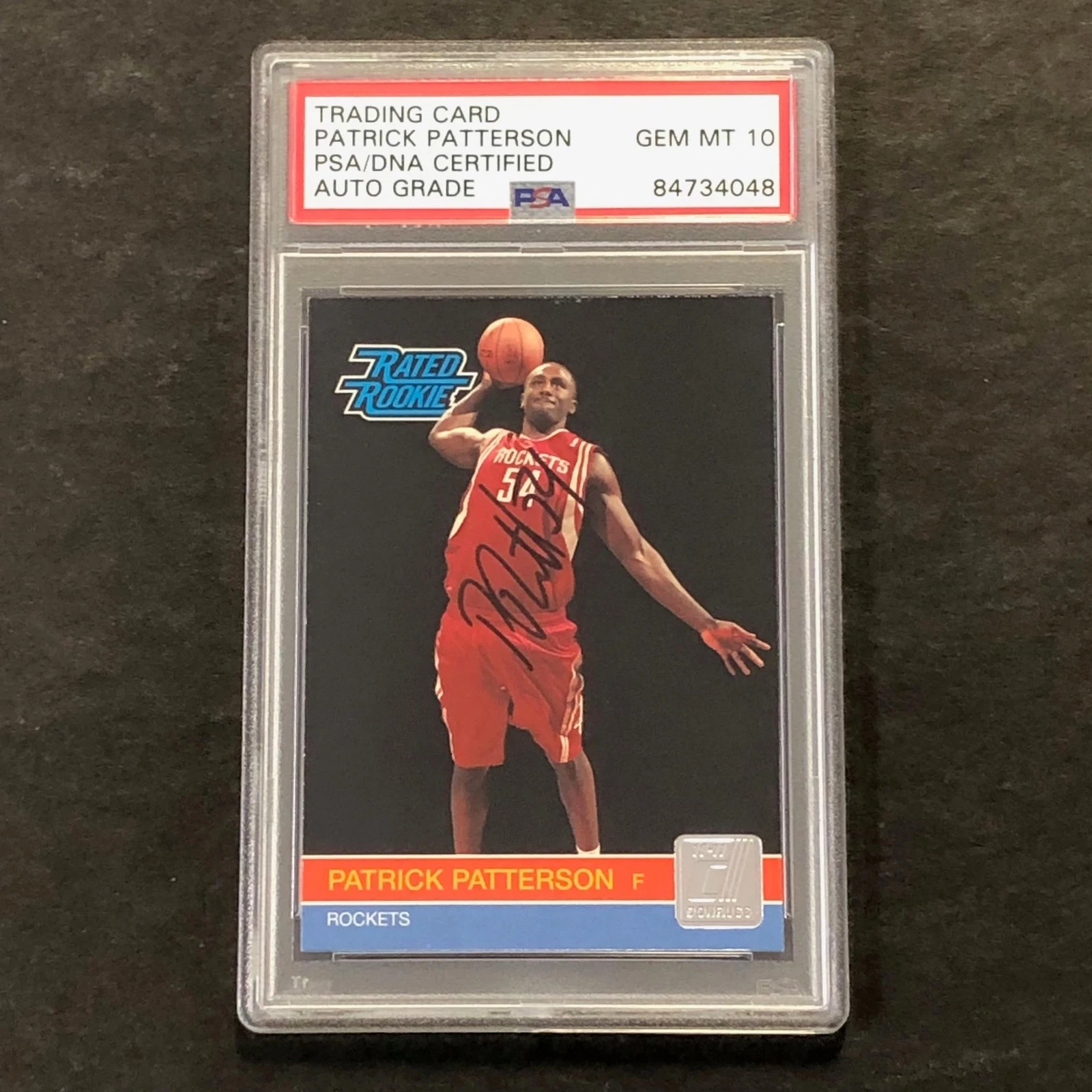 2010-11 Panini Donruss #241 Patrick Patterson Signed Card AUTO 10 PSA Slabbed RC