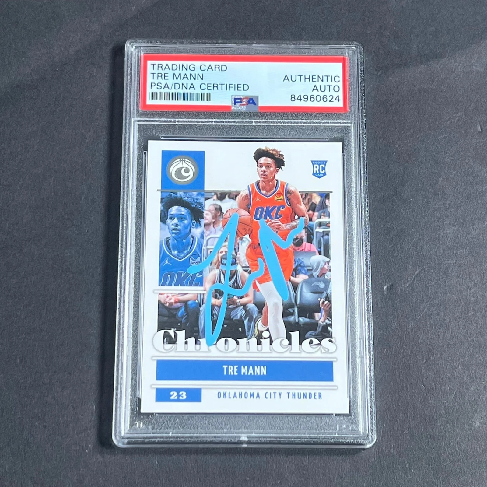 2021-22 Panini Chronicles #31 Tre Mann Signed AUTO PSA Slabbed Thunder