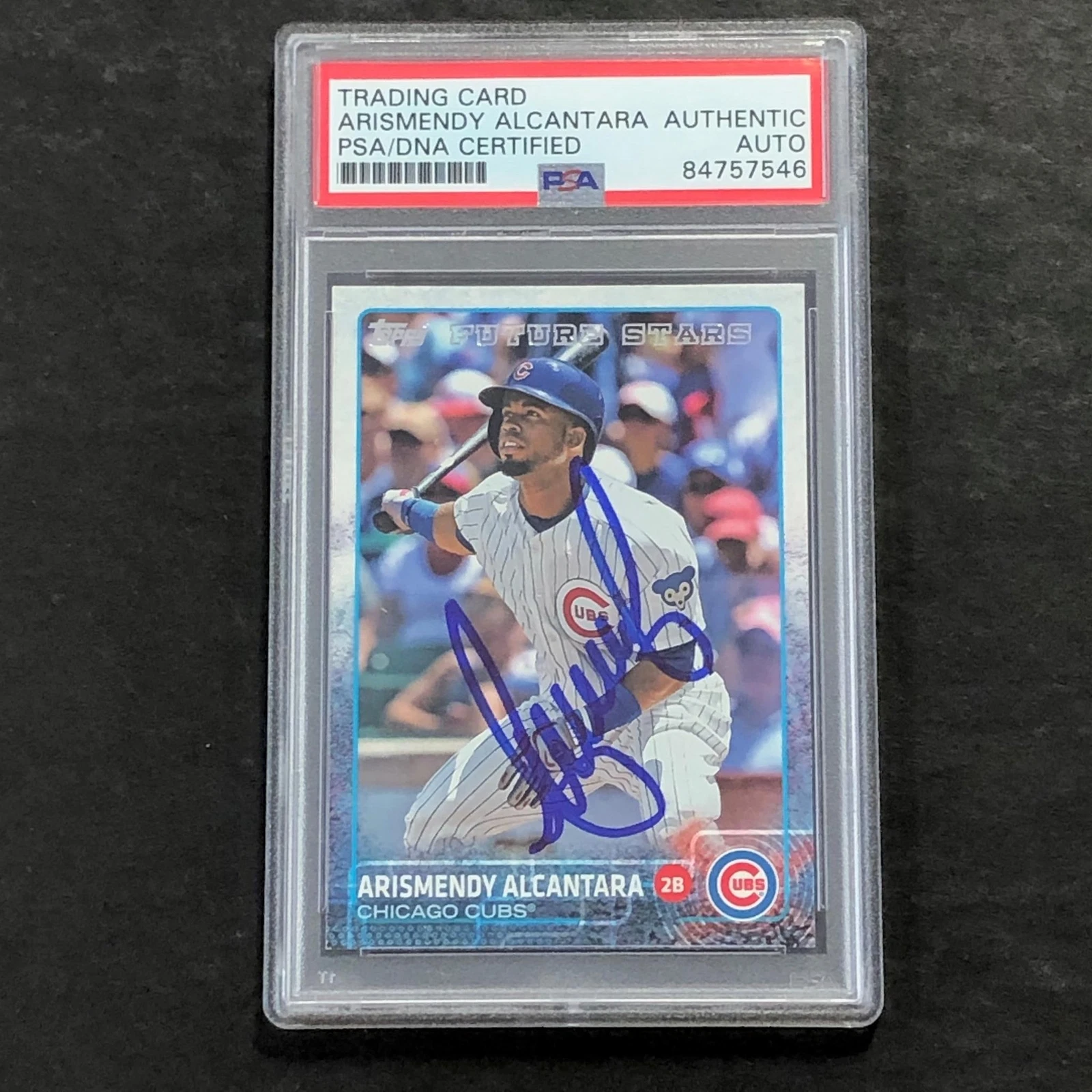 2015 Topps Future Stars #37 Arismendy Alcantara Signed Card PSA Slabbed Auto Cub