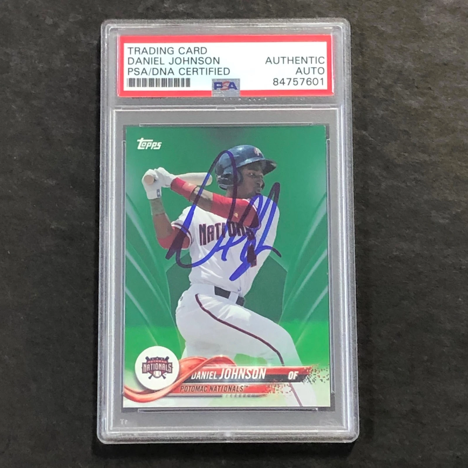 2018 Topps Pro Debut #140 Daniel Johnson Signed Card PSA Slabbed Auto Nationals