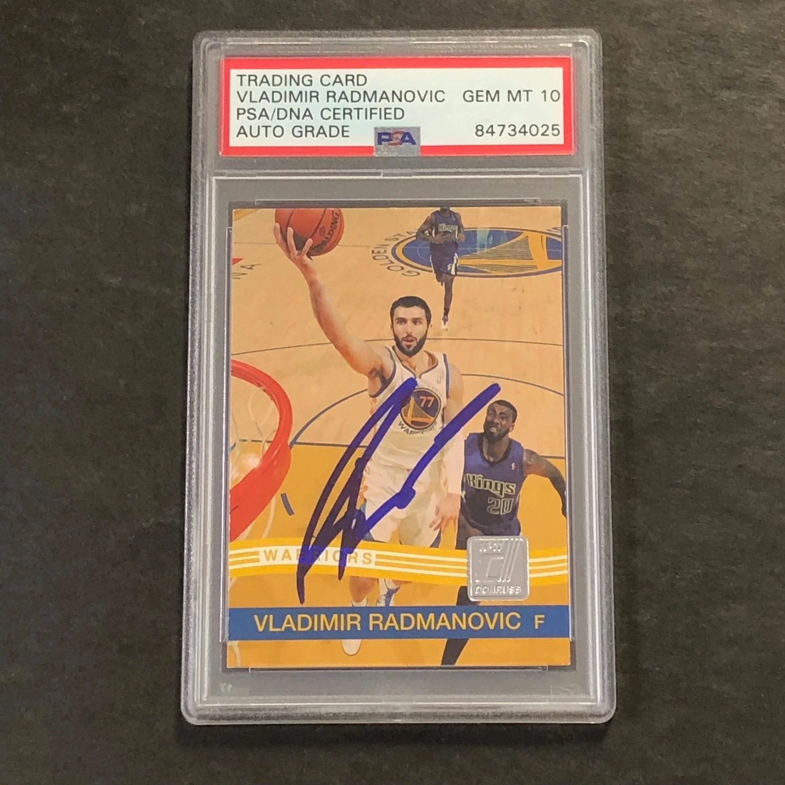 2010-11 Donruss #195 Vladimir Radmanovic Signed Card AUTO 10 PSA Slabbed Warrior