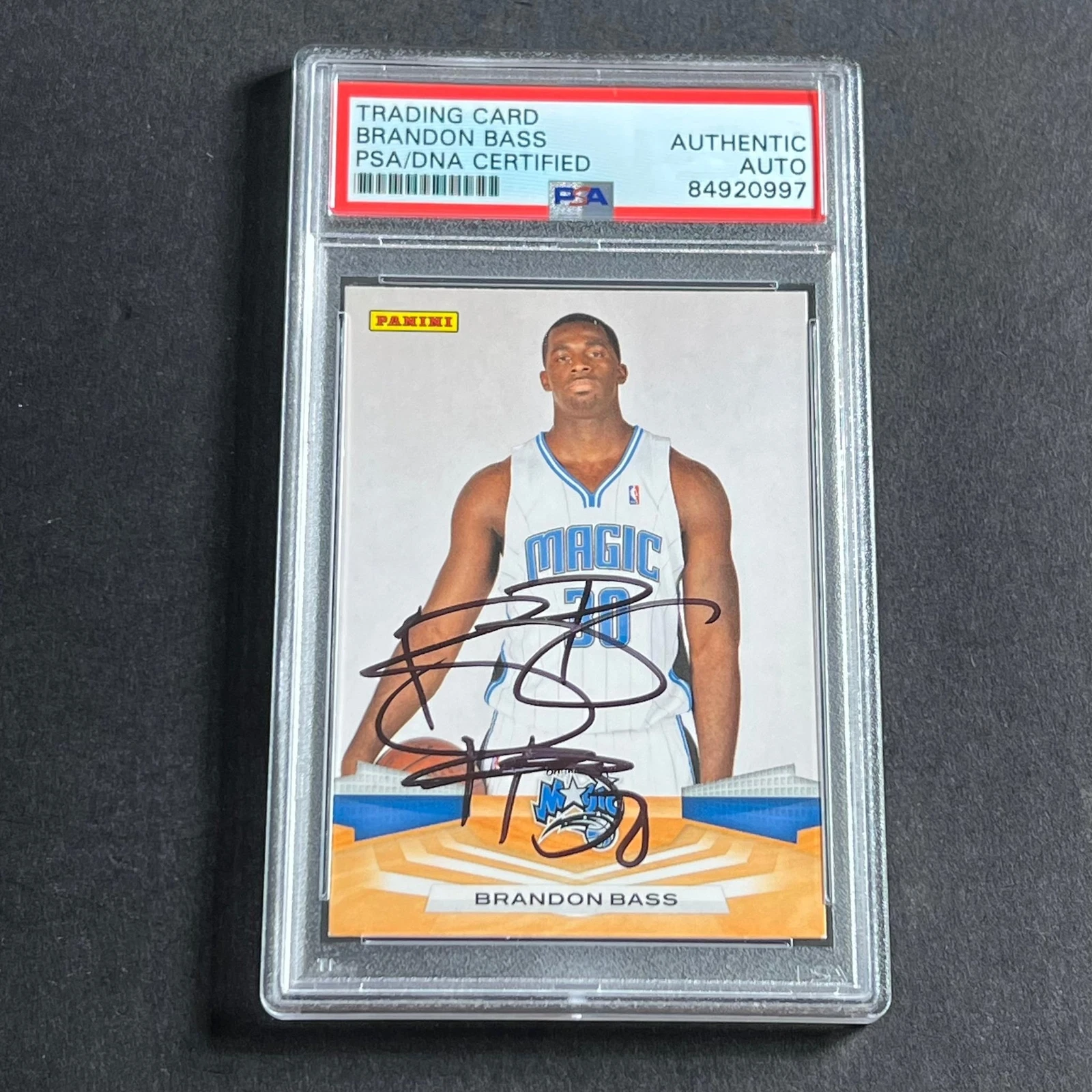 2009-10 Panini #141 Brandon Bass Signed Card AUTO PSA Slabbed Magic