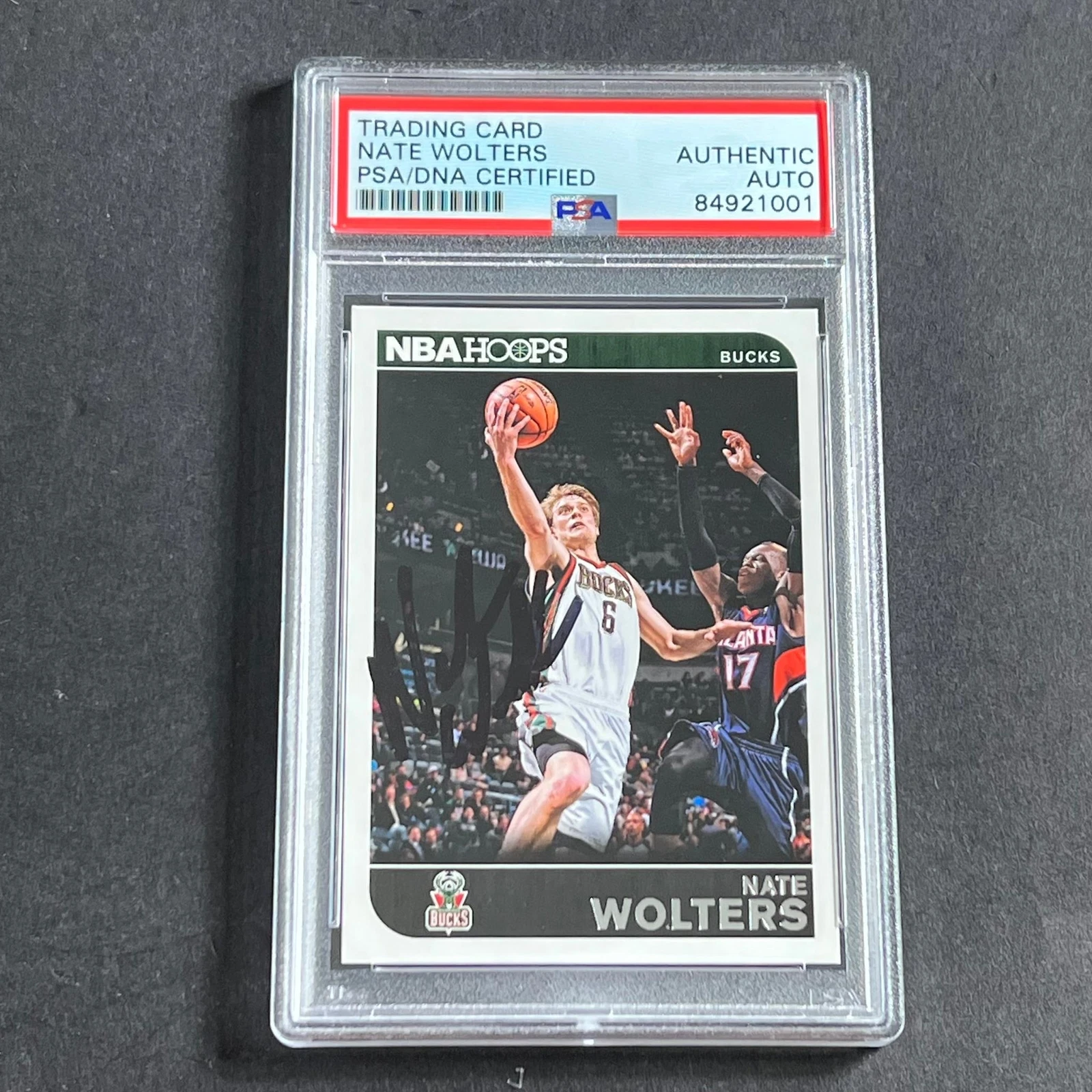 2014-15 Panini NBA Hoops #186 Nate Wolters Signed Card AUTO PSA/DNA Slabbed RC B