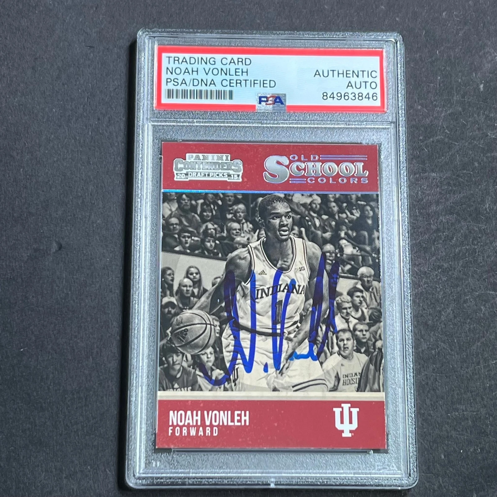 2013-14 Panini Contenders Draft Picks #39 Noah Vonleh Signed Card AUTO PSA Slabb