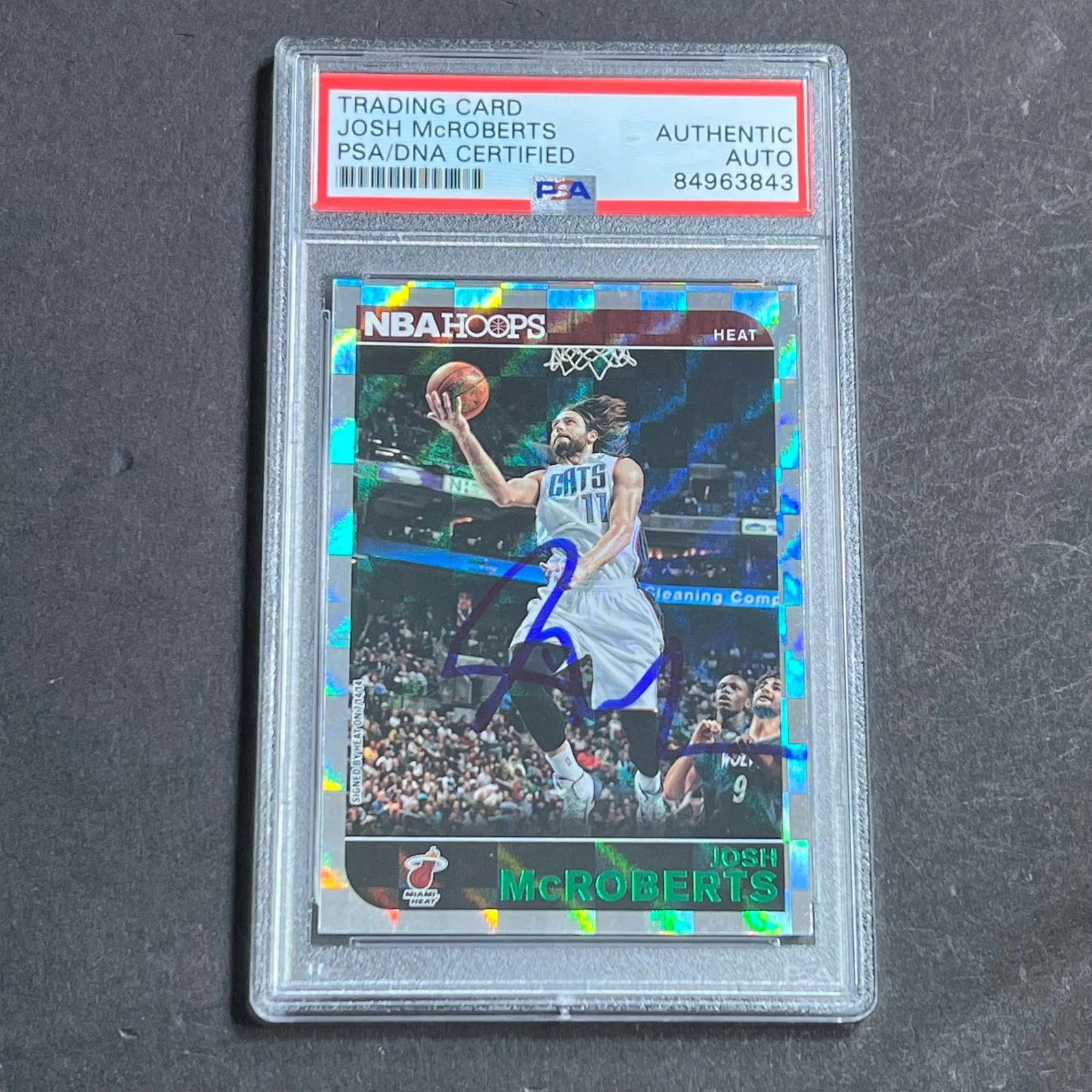 2014-15 Panini NBA Hoops #223 Josh McRoberts Signed Rookie Card AUTO PSA Slabbed