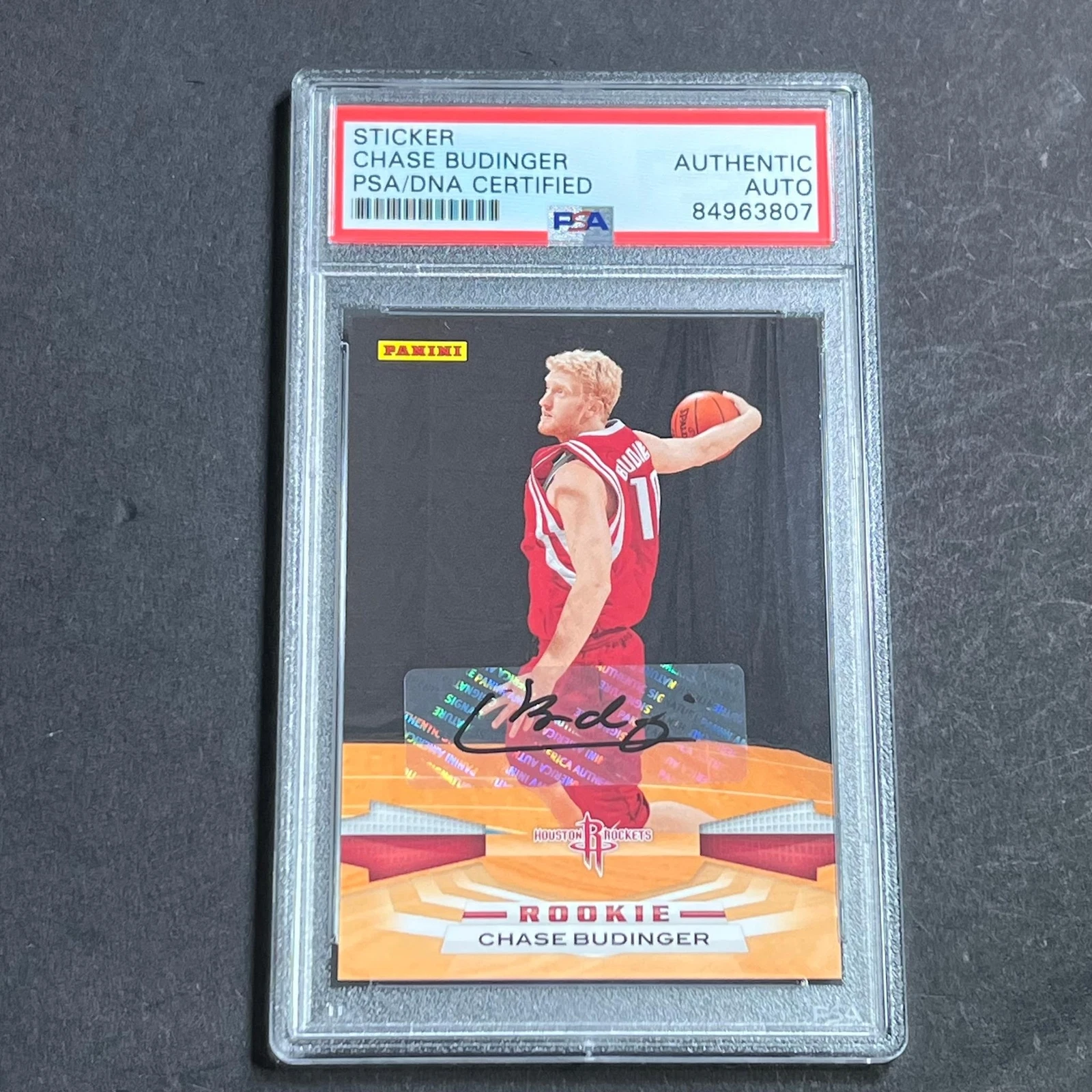 2008-09 Panini Prizm #392 Chase Budinger Signed Card AUTO PSA Slabbed Rockets
