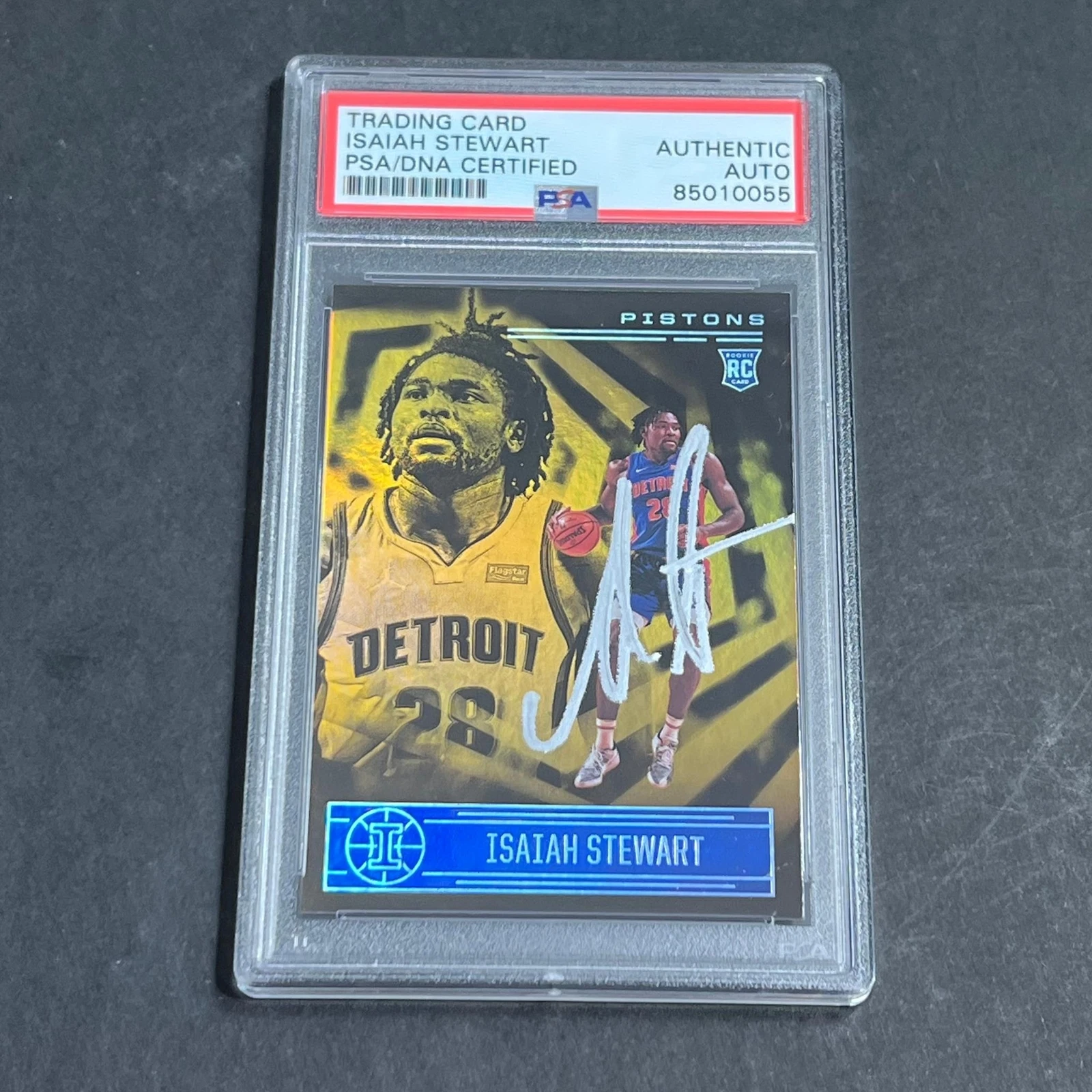 2020-21 PANINI ILLUSIONS #172 ISAIAH STEWART SIGNED CARD AUTO PSA SLABBED RC PIS COLLECTIBLE MEMORABILIA