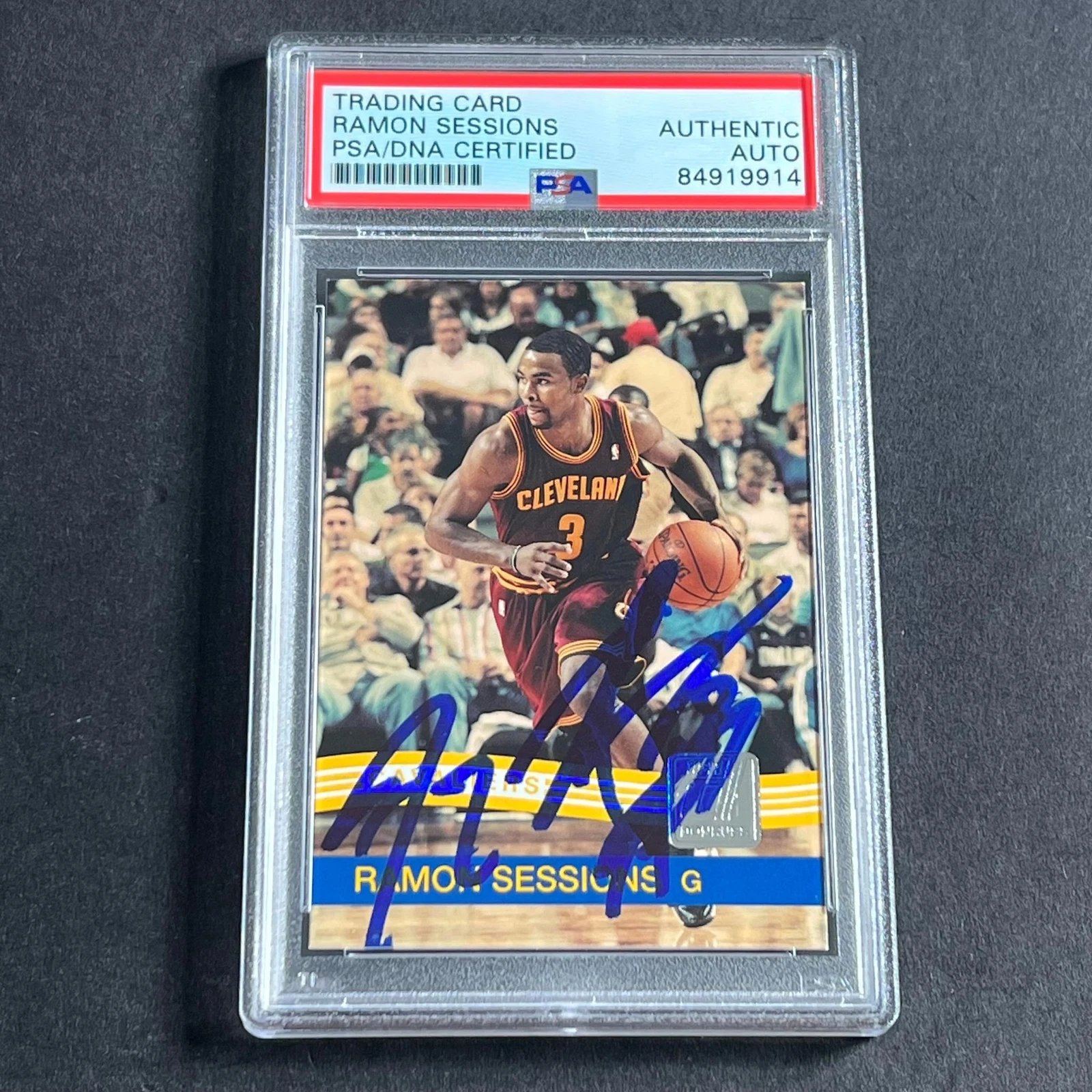2010-11 Panini Donruss #49 Ramon Sessions Signed AUTO PSA Slabbed Cavaliers
