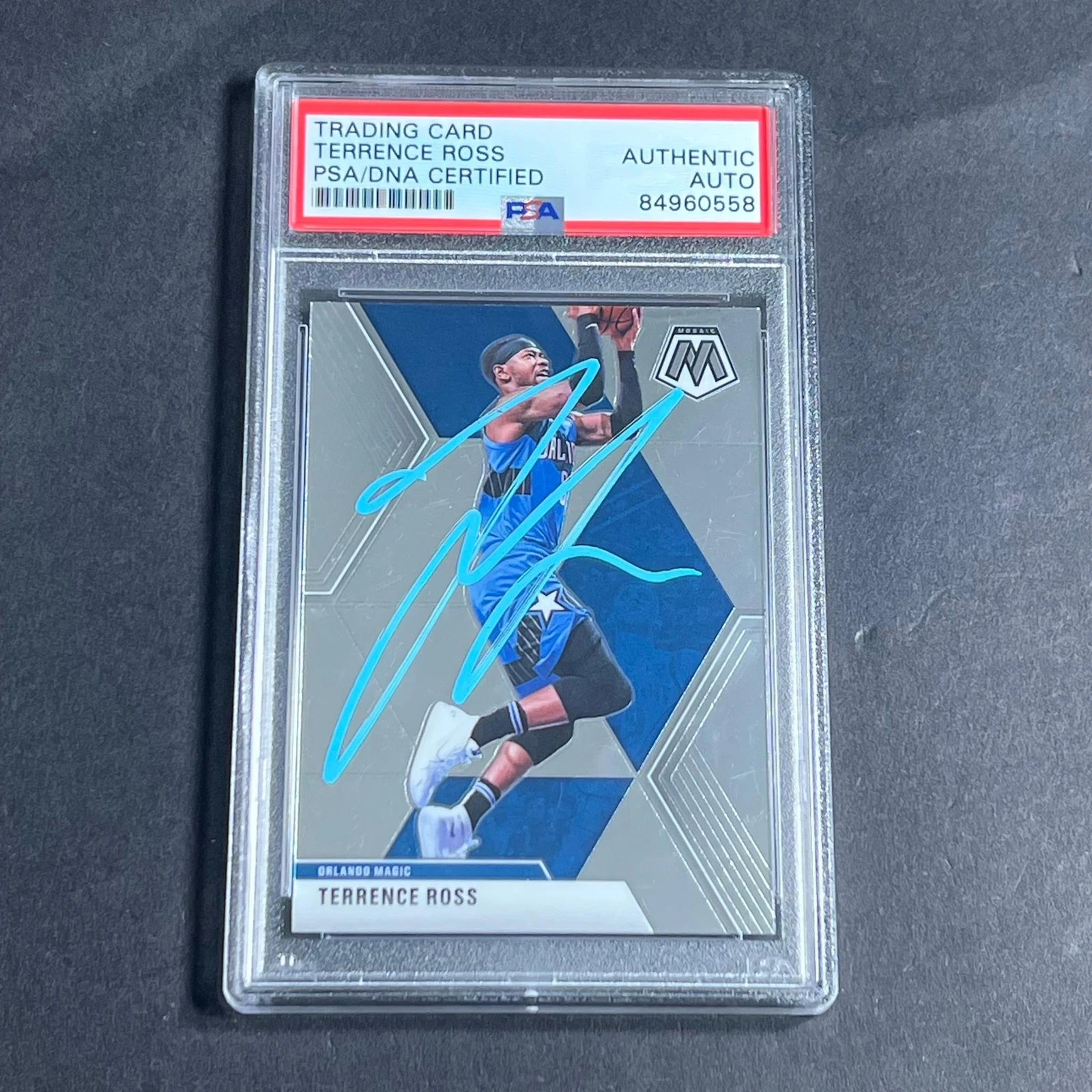 2019-20 Panini Mosaic #52 Terrence Ross Signed Card AUTO PSA/DNA Slabbed Magic