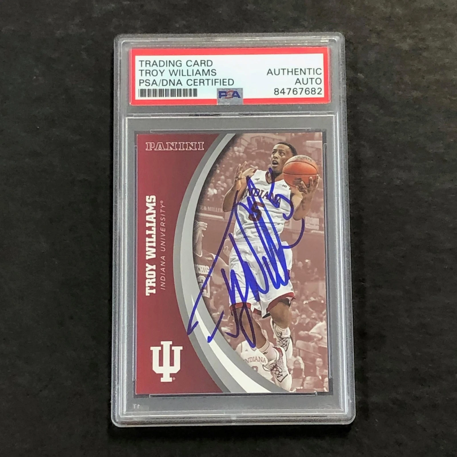 2016 Panini #45 Troy Williams Signed Card AUTO 10 PSA/DNA Slabbed Indiana